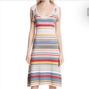 Veronica Beard ‘Dulce’ Multicolor Striped Midi Dress